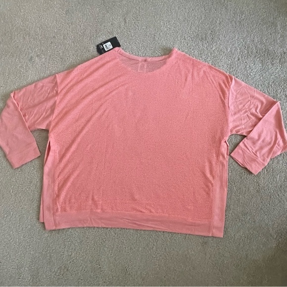 Avia Women’s Mesh Back Long Sleeve T-Shirt With Side Slit XXL 20 - Picture 5 of 14